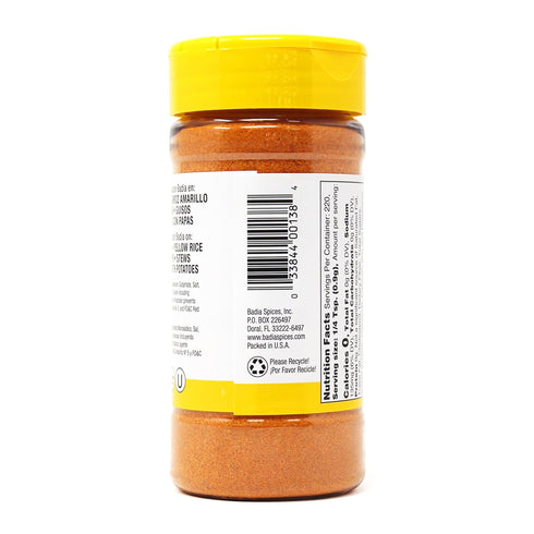 7 oz Badia Sazon with Azafran (Saffron) Savory, Earthy & Slightly Floral Latin Seasoning Infused with Real Saffron