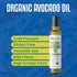 8.5 oz 250 ml Kevala Organic Avocado Oil - - - Cold Pressed - Avocado Oil for Cooking - Organic Vegetable - High Smoke
