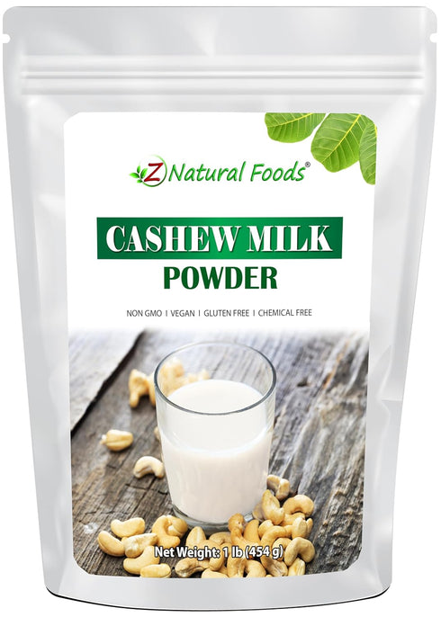 Z Natural Foods Unsweetened Cashew Milk Powder - Plant/Nut Milk For Healthy