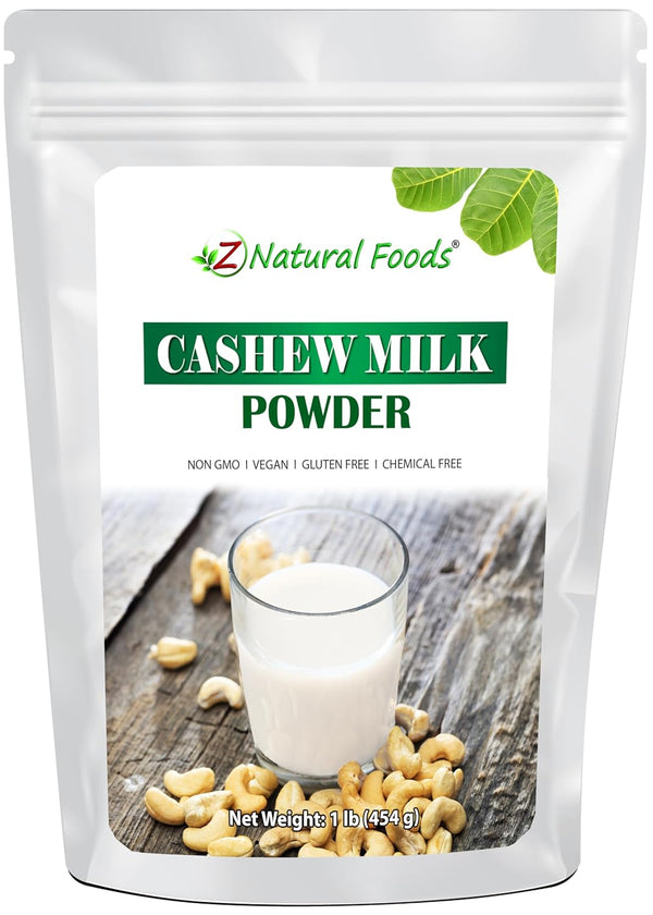 Z Natural Foods Unsweetened Cashew Milk Powder - Plant/Nut Milk For Healthy
