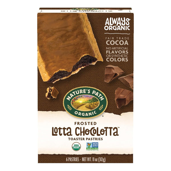 Nature's Path Organic Frosted Lotta Chocolotta Toaster Pastries, 11 oz (Pack of