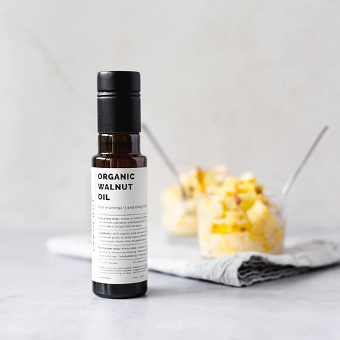 3.4 oz Erbology Organic Walnut Oil fl - Cold-Pressed - Supports Cognitive Health - Straight from Farm - Non GMO - No