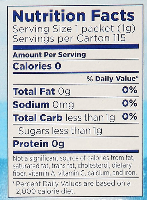 Equal Sugar Substitute Packets, 4.1 oz, 115 ct