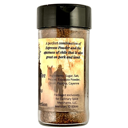 Cowboy Coffee Rub from Culinary Spice Merchants | A Robust Seasoning with Cayenne Pepper for Steaks, Chicken, Ribs
