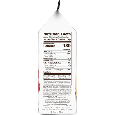 7 oz. Pepperidge Farm Milano Cookies, Raspberry Chocolate, Bag