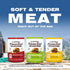 6 Pack) Backpacking Meat Shredz - Premium Dried Pulled Pork (Variety, | Gluten Free | High Protein & Low Sugar | Bacon
