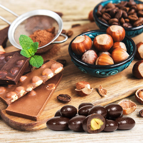 2 lbs Dark Chocolate Covered Pistachio by It's Delish, Bulk Bag | Chocolate Candy Nuts Bulk Pistachios Chocolates Sweet