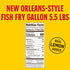 5.50 Lbs Pack) Louisiana Fish Fry - New Orleans Style Lemon Fish Fry - Gallon (Gift