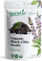 Food to Live Organic Black Chia Seeds, 8 Ounces, Non-GMO, Vegan, Kosher, Keto, Bulk, Rich in Fiber & Protein