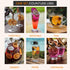 SET, 100% (70 8 Cocktail Garnish, PREMIUM GIFT with COCKTAIL PICKS I Natural Dehydrated fruits I Home Bar, Barware