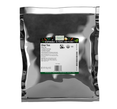 Frontier Co-op Chai Tea, Certified Organic, Fair Trade, Kosher, Non Irradiated, 16