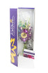 KaBloom - Midnight in the Tropics Bouquet of Blue and Purple Orchids from Thailand with Vase - Fresh Flowers