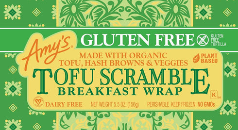 5.5 oz Amy's Wraps, Tofu Scramble Breakfast Wrap, Gluten Free