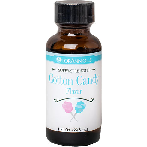 LorAnn Oils Super Strength Flavoring - Cotton Candy, 1 fl oz, 4X Stronger Than Extracts for Candy Making