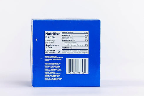 7.5 oz 24 Pack, 0 0 Barritt's Mixers - Club Soda, Non-Alcoholic Soda Cocktail Mixer, fl Cans, Mini, Calories, Sugar