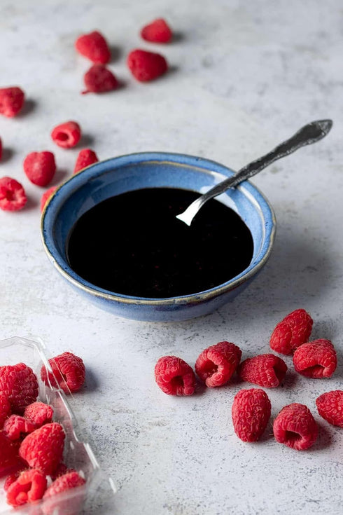 250ml ReModena Organic Raspberry Balsamic Vinegar | USDA Organic IGP Balsamic from Modena, Italy | No Caramel Coloring