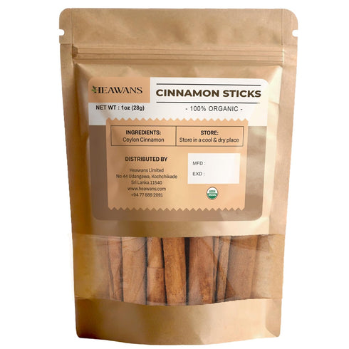 Heawans Organic Ceylon Cinnamon Sticks, 1 oz, not cassia cinnamon