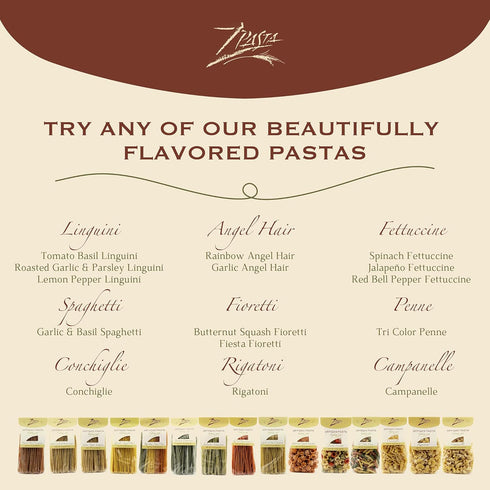 12 oz ZPasta Campanelle - Bronze Cut Artisan Pasta