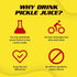 2.5 oz, 12 Pack Pickle Juice Sports Drink Shots, Extra Strength, Chili Lime - Relieves Cramps Fast - Electrolyte Shots