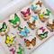 34pcs Pre-Cut Edible Butterflies Wafer Paper for Easter Wedding Cake Cupcake