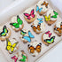 34pcs Pre-Cut Edible Butterflies Wafer Paper for Easter Wedding Cake Cupcake