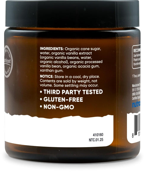 (4 oz) Nutricost Organic Madagascar Vanilla Bean Paste - Vanilla Bean Paste for Baking and Cooking, USDA and CCOF
