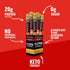 Country 2 Oz (8 Tillamook Smoker PRO Edition Meat Sticks, Zero Sugar, Original, Sticks) Real Hardwood Smoked Sausages