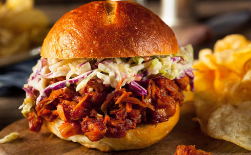 90 8 Oz (Pack 3) Kitchen and Love, Jackfruit Sweet BBQ, Organic, Fully Cooked, Versatile Plant Based Meat Alternative