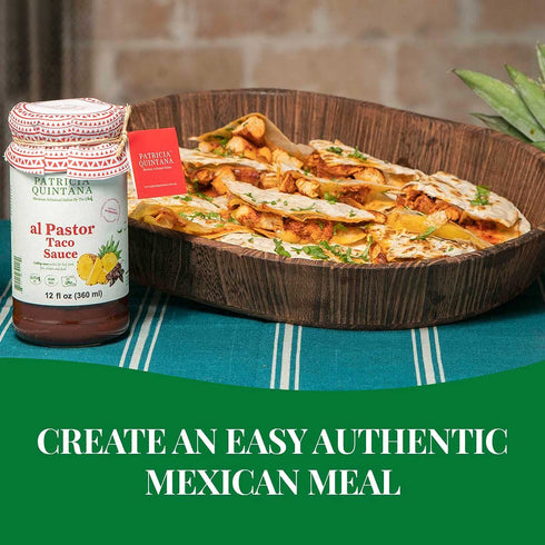 Patricia Quintana Al Pastor Cooking Sauce, Authentic Artisanal Marinades for Tacos and Grilled Chicken