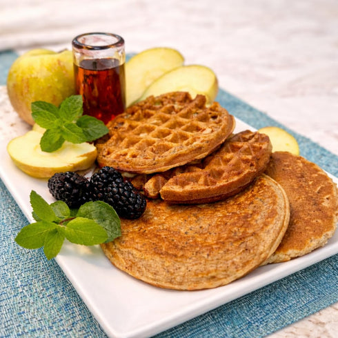 28g (8 oz) Dojo Fresh Homestyle Protein Pancake Mix, Plant-Based & Vegan, Protein per Serving, Non-GMO, Just Add Water