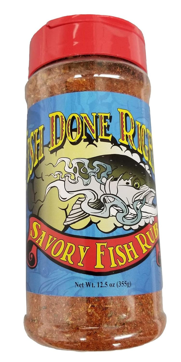 Fish Done Right Savory Fish Rub (Net Weight 12.5oz)