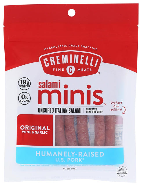 Creminelli, Original Salami Minis, 2.6 Ounce