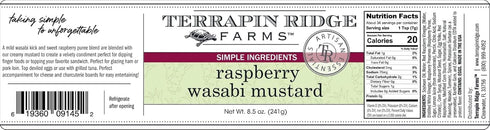 8.5 Terrapin Ridge Farms Raspberry Wasabi Mustard Two Ounce Jars