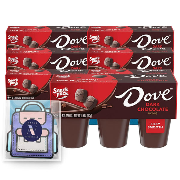 Snack Pack - Lavinia Essentials Bundle: 24-Count of Dark Chocolate Flavored Pudding, Gluten-free, Kosher