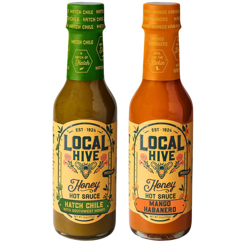 Local Hive Honey 2-Pack Local Hive Taco Night Duo Hatch Chile and Mango Habanero Honey Hot Sauces