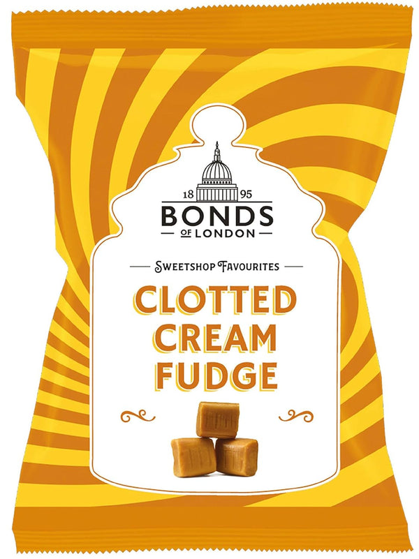 Original Bonds Of London Clotted Cream Fudge Bag, Vanilla Flavored Fudge Made with Clotted Cream