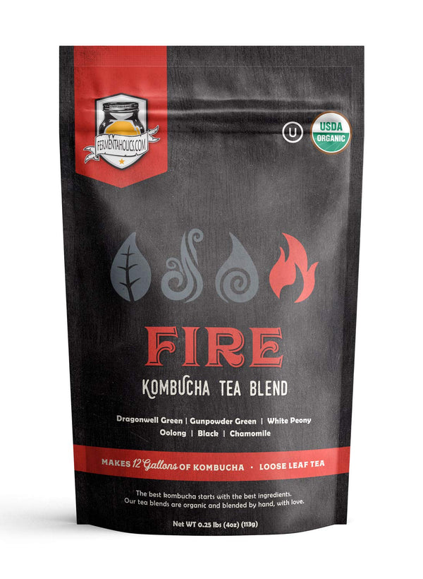 Fermentaholics - Element Kombucha Tea Blends | USDA Certified Organic Kombucha Tea Blend | Kosher Certified