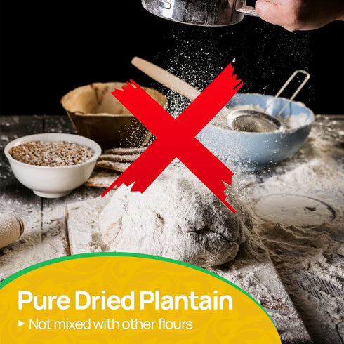 TundeLaniran Foods (2LBS) Plantain Flour | GREEN PLANTAIN FLOUR | Gluten Free and Allergy Free | Healthy Alternative