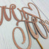 Mr and Mrs Cake Topper, Bride and Groom Sign, Wedding Engagement Cake Decorations, Double-faced Rose Gold Glitter