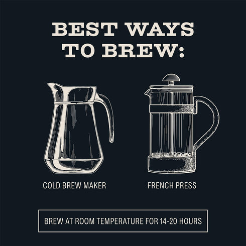 100% 1 LB Bizzy Cold Brew Coffee | Decaf Blend | Water Process | Coarse Ground Coffee | Micro Sifted | Specialty Grade