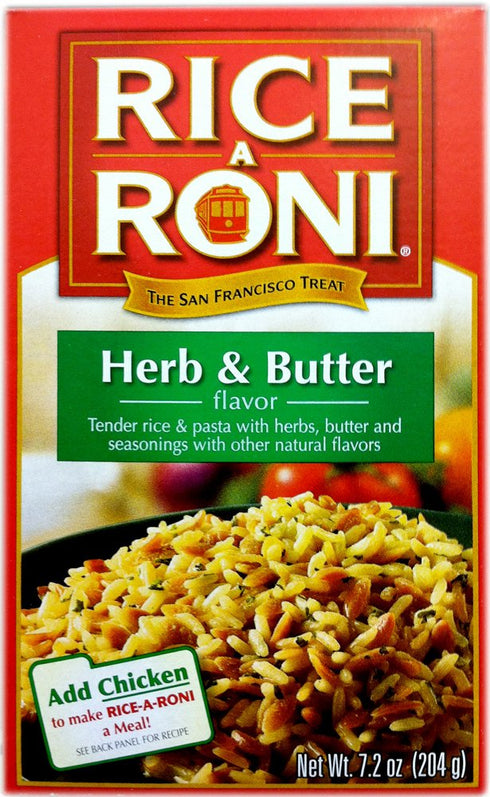 Rice-A-Roni HERB & BUTTER Flavor 7.2oz (8 pack)