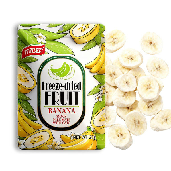 KachiKachi Freeze-Dried Bananas Fruit Snack - 20g-Pack, Only Bananas | No Sugar