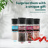 Soeos Spice Seasoning Set of 4, 9.8oz(277.82g), With Integrated Grinders, Salt and Pepper Grinder Set, Pure and Fresh Perfect for BBQ Seasoning Gift Set, Grilling Spice, Herb, Spice & Seasoning Gifts