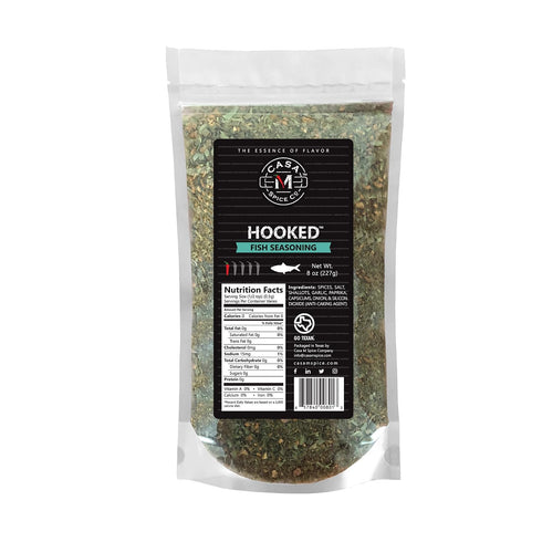 Casa M Spice Co Hooked Fish Seasoning Very Low Sodium No MSG