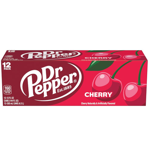 12 OZ, 12 DR PEPPER - CHERRY, PK
