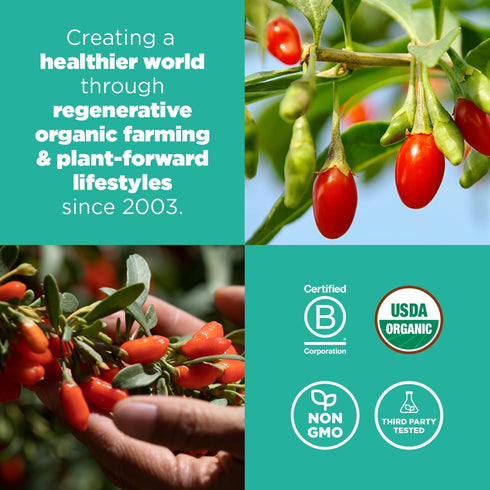 (8oz. 8 Navitas Organics Goji Berries For Smoothies, Trail Mix, Baked Goods, Oatmeal & More Vitamin A, Antioxidants
