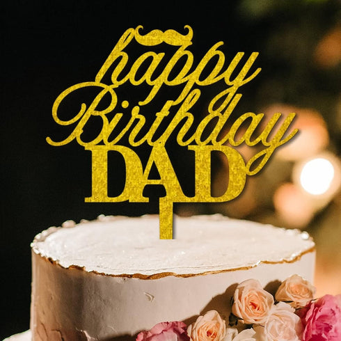 Gamer Control Boy Birthday Gold Cake Toppers Personalized Happy Birthday Cake Topper