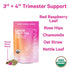 Pink Stork Labor Prep Tea, Organic Red Raspberry Leaf with Chamomile and Rosehip, 15 Sachets - Caffeine-Free