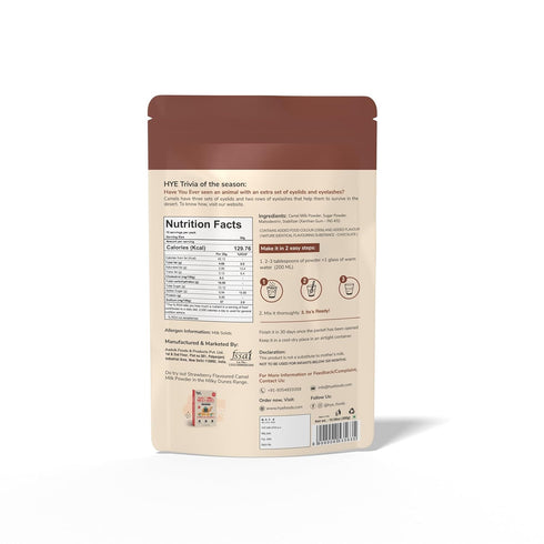 300gms 10.58 Oz HYE FOODS Milky Dunes | Camel Milk Powder | Pasture Grazed | Bourbon Chocolate | |