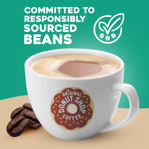 60 Count, (6 Packs 10) The Original Donut Shop Regular, Keurig Single Serve K-Cup Pods, Medium Roast Coffee